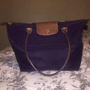 Longchamp Le pliage large bilberry